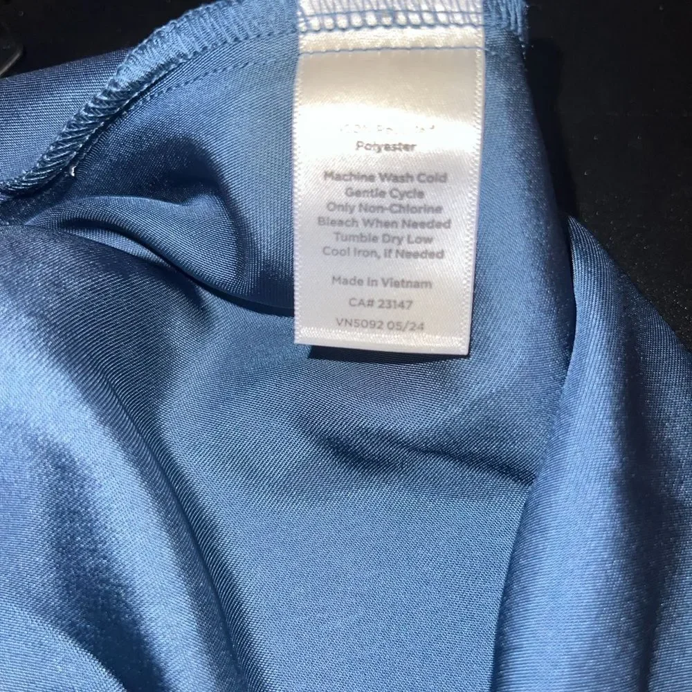 NWOT Haven Well Within Talbots Large Flowy Drawstring Midi Skirt Satin